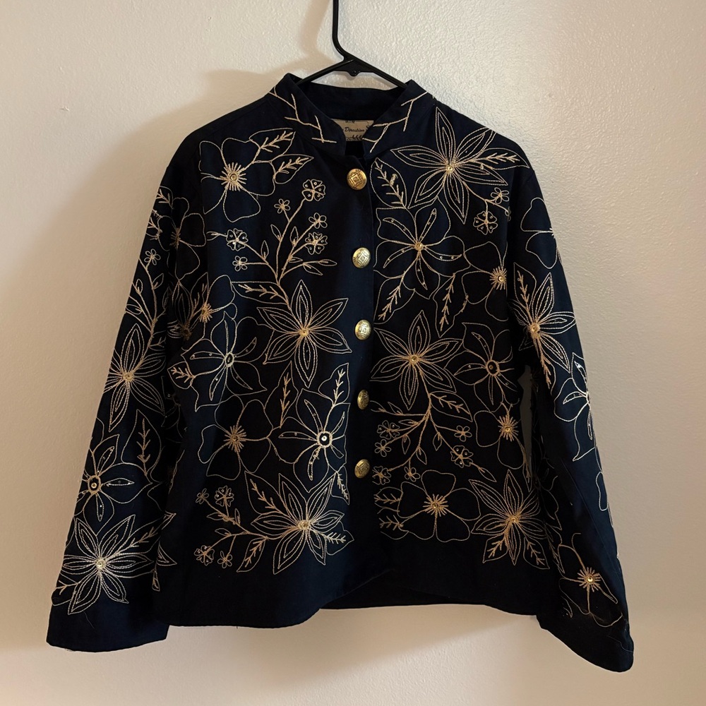 New Direction Gold Embroidered Jacket